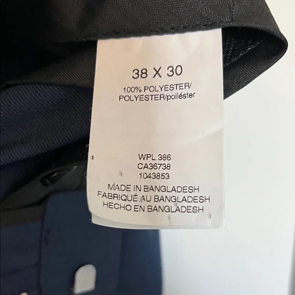 Men's Classic Tailored Dress Pants - Navy - Picture 5 of 11